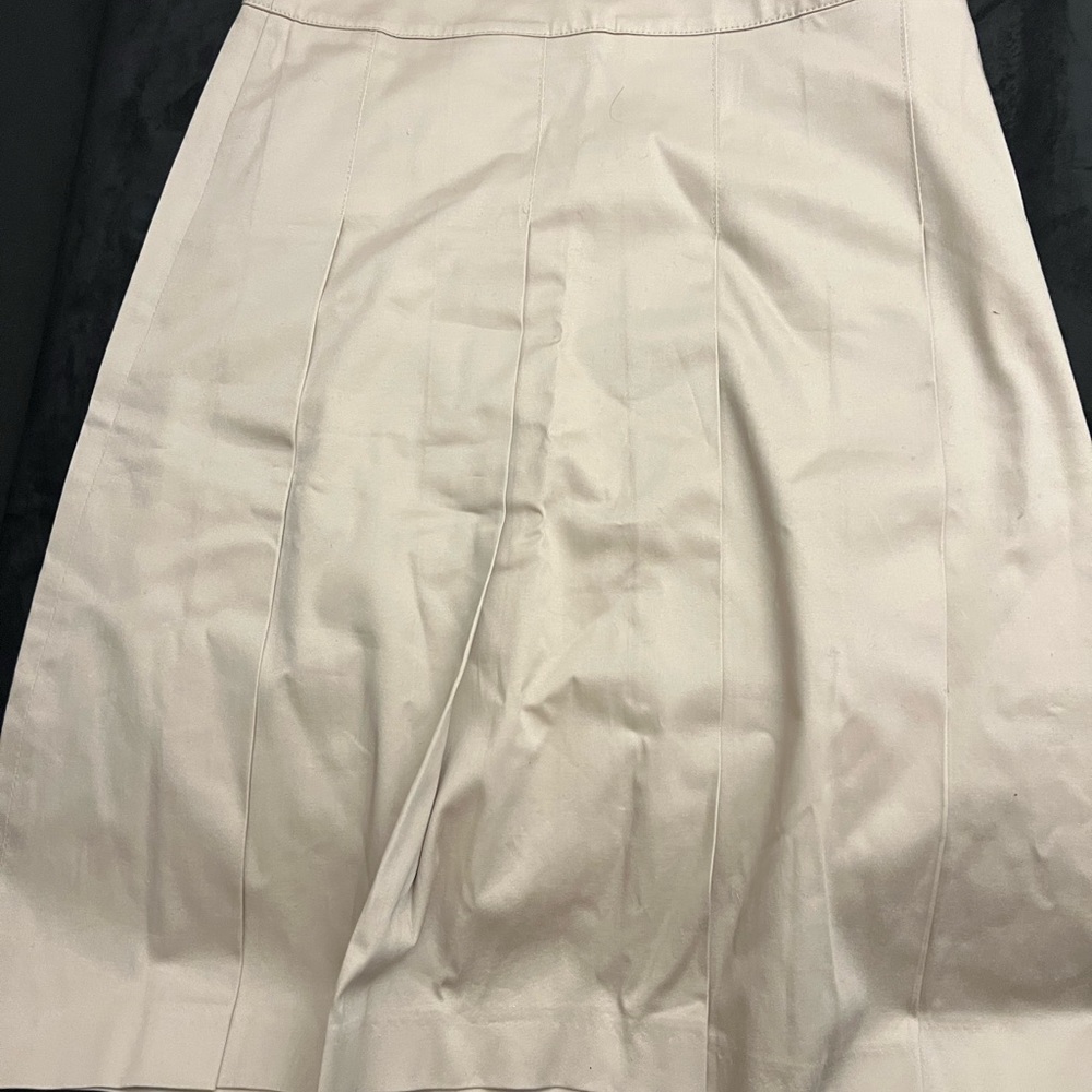 Skirt knee length cotton stretch
